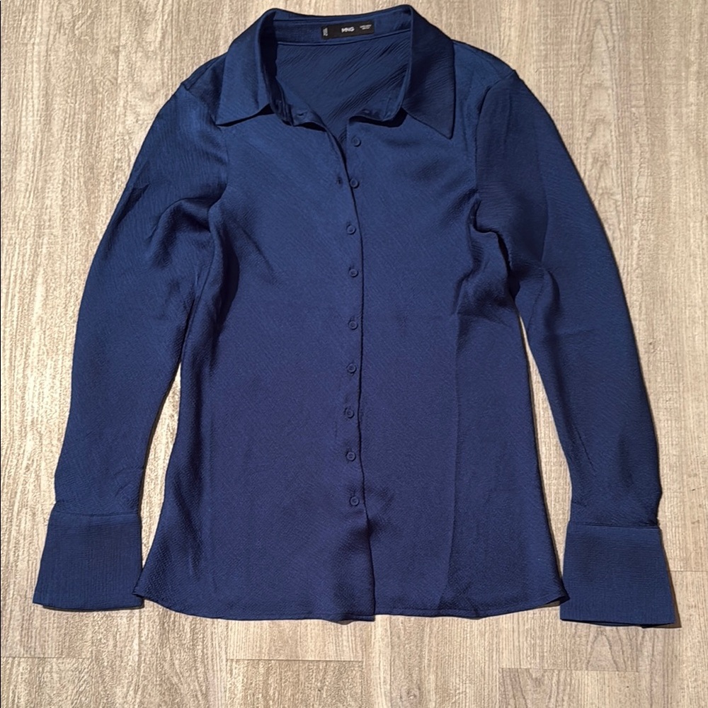 MNG Elegant Navy Blue Women's Top